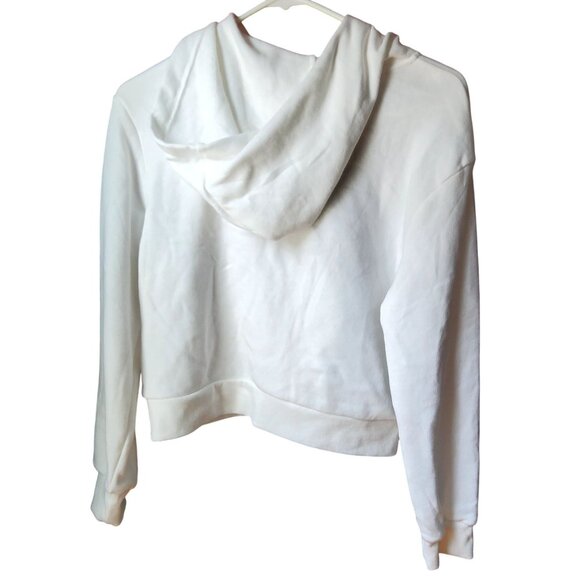 White HoodieFull-Length Zipper Closure XL By Inspire Me Top to bottom = 25 inche - Picture 2 of 6